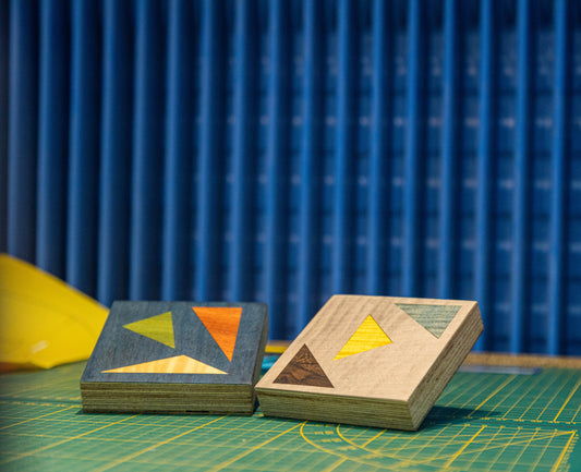 Réalisez vos dessous de verre en marqueterie de bois